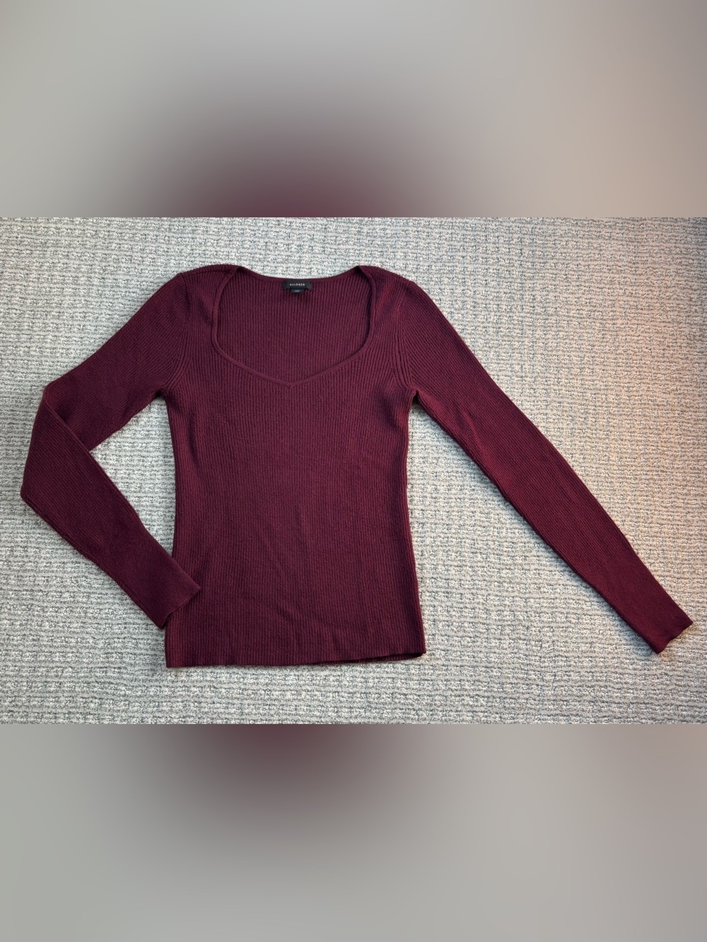 Halogen ribbed sweater, size S